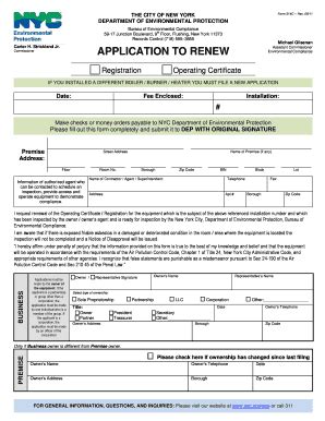 nyc dep registration form